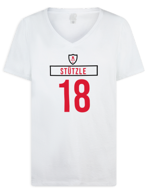 Home Jersey Tim Stutzle Premium Ladies V-Neck T-Shirt | Swagsta