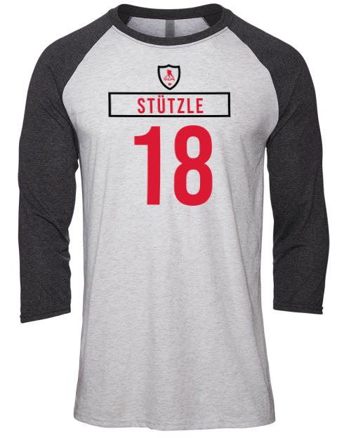 Home Jersey Tim Stutzle Unisex Premium Three-Quarter Raglan T-Shirt | Swagsta