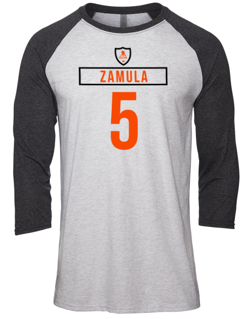 Home Jersey Egor Zamula Unisex Premium Three-Quarter Raglan T-Shirt | Swagsta