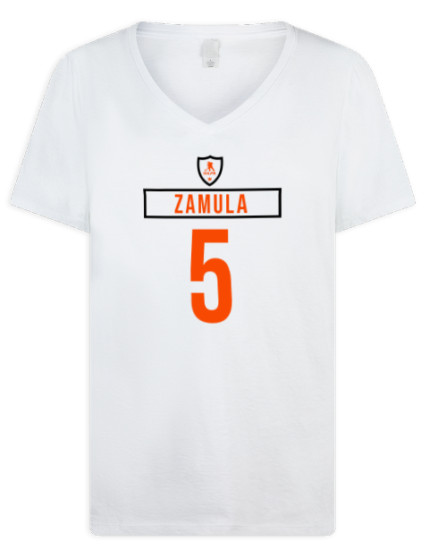 Home Jersey Egor Zamula Premium Ladies V-Neck T-Shirt | Swagsta