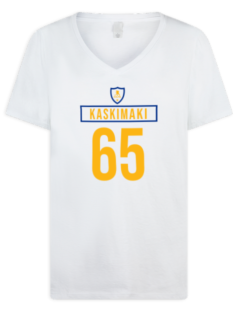 Home Jersey Aleksanteri Kaskimaki Premium Ladies V-Neck T-Shirt | Swagsta
