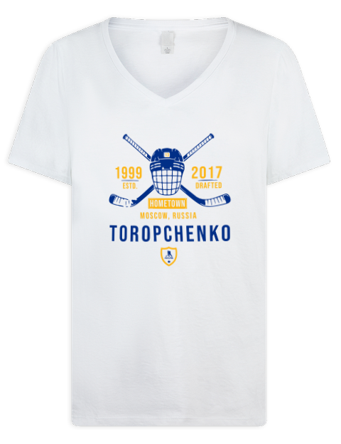 Classic Heritage Alexey Toropchenko Premium Ladies V-Neck T-Shirt | Swagsta