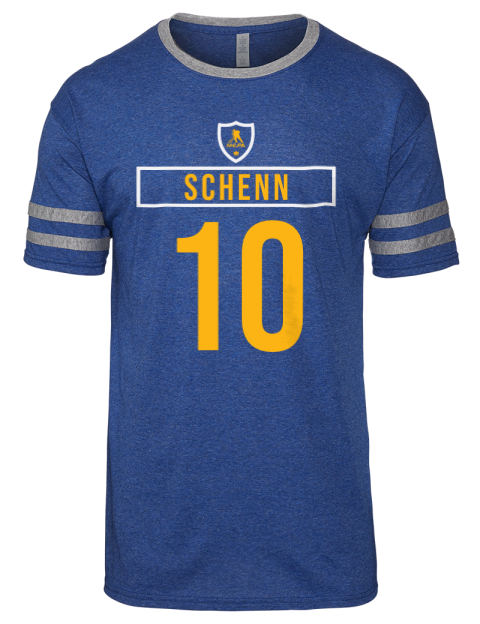 Away Jersey Brayden Schenn Men's Tri-Blend T-Shirt | Swagsta