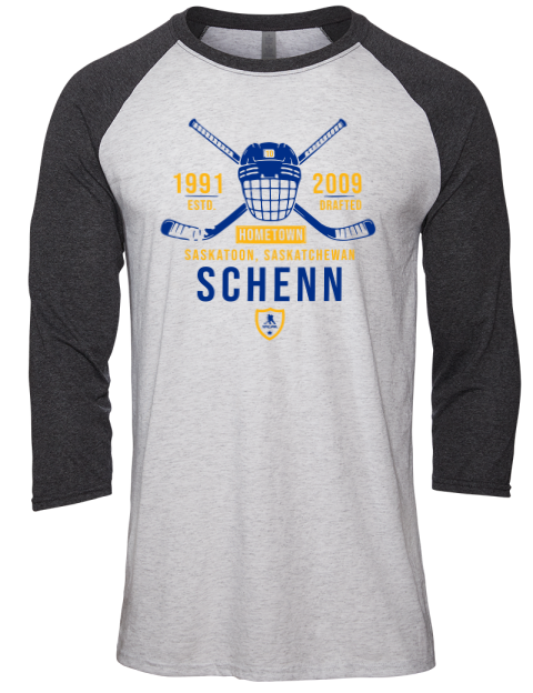 Classic Heritage Brayden Schenn Unisex Premium Three-Quarter Raglan T-Shirt | Swagsta