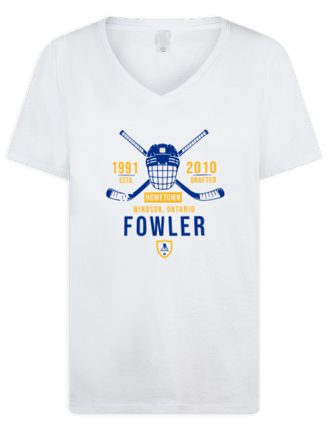 Classic Heritage Cam Fowler Premium Ladies V-Neck T-Shirt | Swagsta
