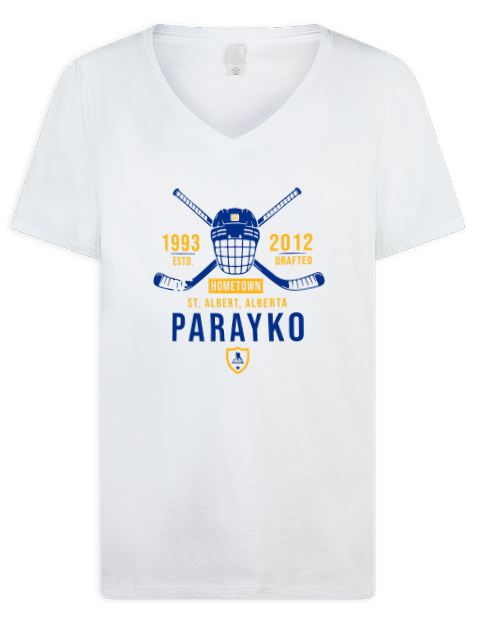 Classic Heritage Colton Parayko Premium Ladies V-Neck T-Shirt | Swagsta