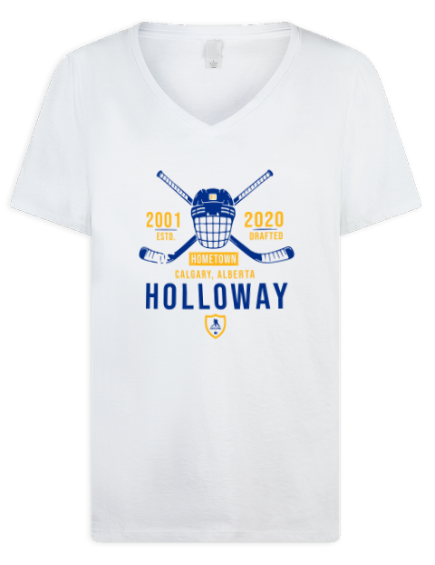 Classic Heritage Dylan Holloway Premium Ladies V-Neck T-Shirt | Swagsta