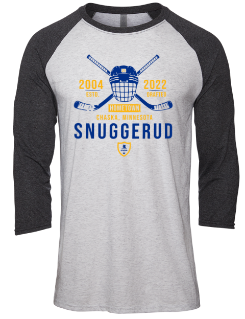 Classic Heritage Jimmy Snuggerud Unisex Premium Three-Quarter Raglan T-Shirt | Swagsta