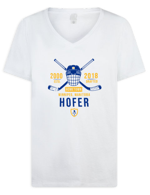 Classic Heritage Joel Hofer Premium Ladies V-Neck T-Shirt | Swagsta