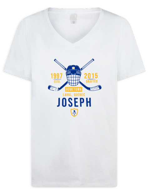 Classic Heritage Mathieu Joseph Premium Ladies V-Neck T-Shirt | Swagsta