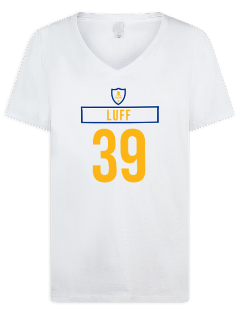 Home Jersey Matt Luff Premium Ladies V-Neck T-Shirt | Swagsta