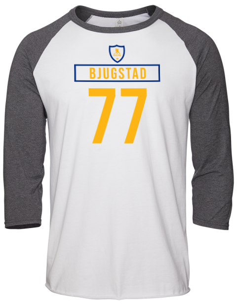 Home Jersey Nick Bjugstad Unisex Premium Three-Quarter Raglan T-Shirt | Swagsta