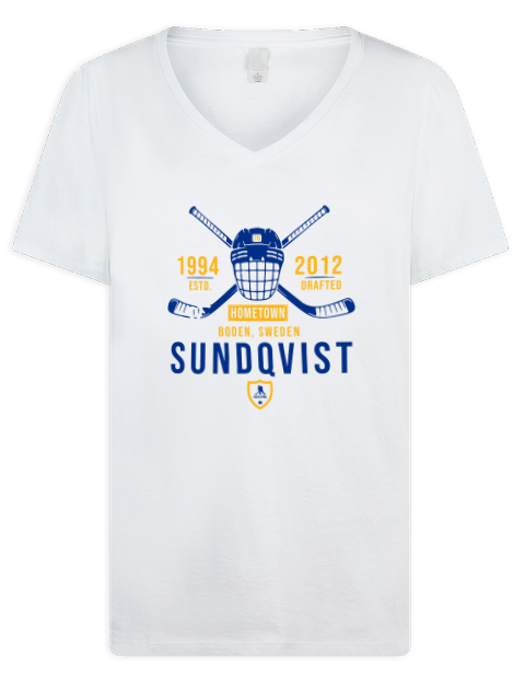 Classic Heritage Oskar Sundqvist Premium Ladies V-Neck T-Shirt | Swagsta