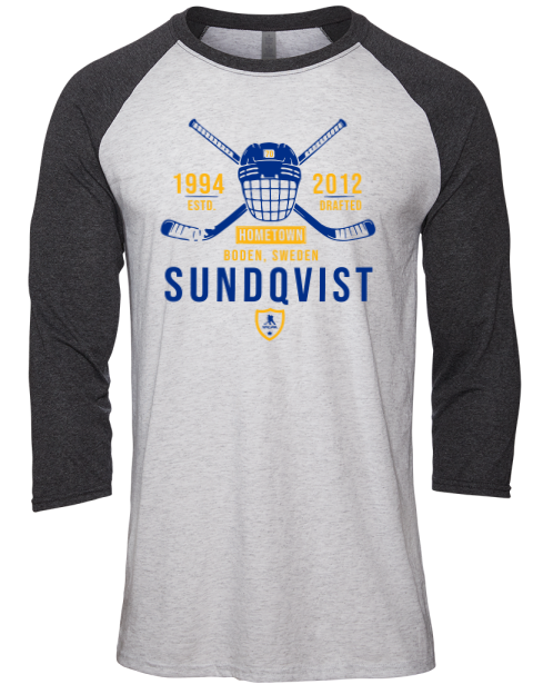 Classic Heritage Oskar Sundqvist Unisex Premium Three-Quarter Raglan T-Shirt | Swagsta
