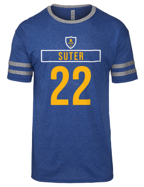 Away Jersey Pius Suter Men's Tri-Blend T-Shirt | Swagsta