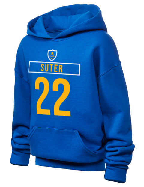 Away Jersey Pius Suter Youth Hooded Sweatshirt | Swagsta