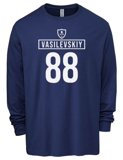 Away Jersey Andrei Vasilevskiy Men's Premium Blend Long Sleeve-T-Shirt | Swagsta