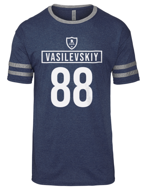 Away Jersey Andrei Vasilevskiy Men's Tri-Blend T-Shirt | Swagsta