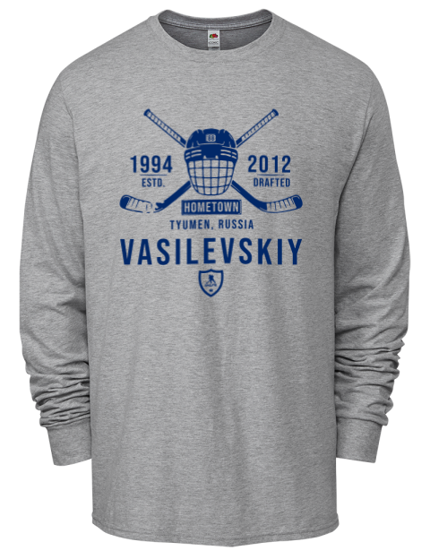 Classic Heritage Andrei Vasilevskiy Men's Long-Sleeve T-Shirt | Swagsta