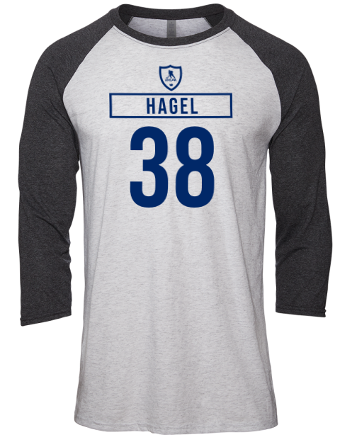 Home Jersey Brandon Hagel Unisex Premium Three-Quarter Raglan T-Shirt | Swagsta