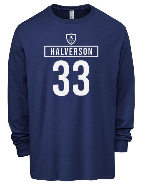 Away Jersey Brandon Halverson Men's Premium Blend Long Sleeve-T-Shirt | Swagsta