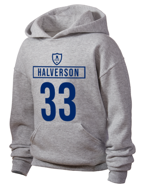 Home Jersey Brandon Halverson Youth Hooded Sweatshirt | Swagsta
