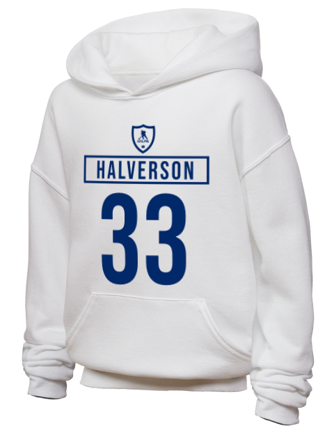 Home Jersey Brandon Halverson Youth Hooded Sweatshirt | Swagsta