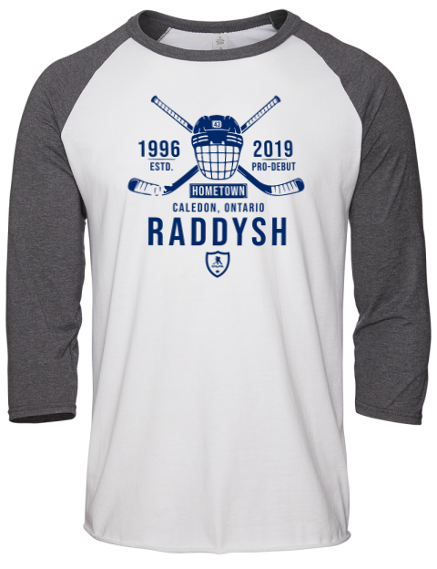 Classic Heritage Darren Raddysh Unisex Premium Three-Quarter Raglan T-Shirt | Swagsta