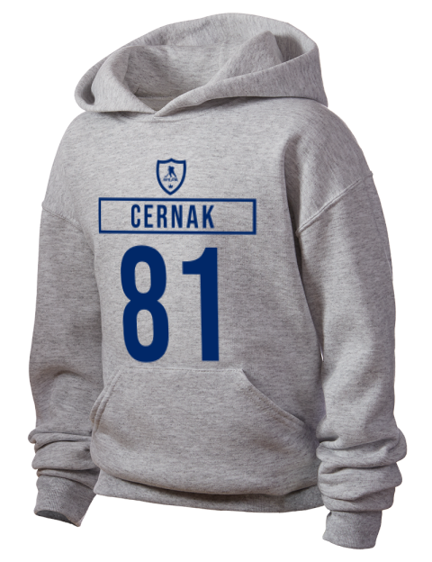Home Jersey Erik Cernak Youth Hooded Sweatshirt | Swagsta