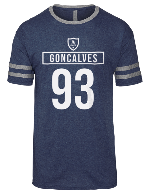 Away Jersey Gage Goncalves Men's Tri-Blend T-Shirt | Swagsta