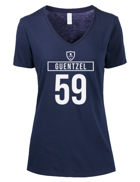 Away Jersey Jake Guentzel Premium Ladies V-Neck T-Shirt | Swagsta