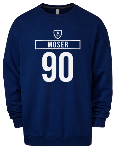 Away Jersey JJ Moser Premium Unisex Crewneck Sweatshirt | Swagsta