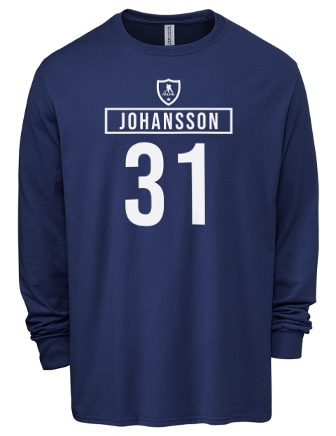 Away Jersey Jonas Johansson Men's Premium Blend Long Sleeve-T-Shirt | Swagsta