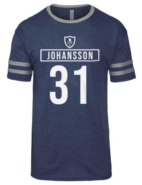 Away Jersey Jonas Johansson Men's Tri-Blend T-Shirt | Swagsta