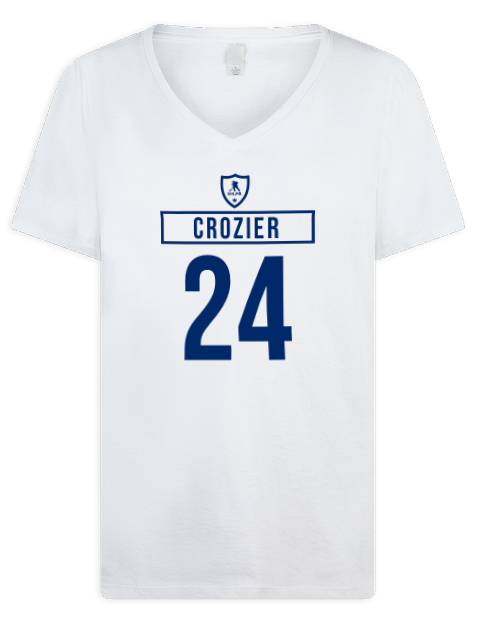 Home Jersey Max Crozier Premium Ladies V-Neck T-Shirt | Swagsta