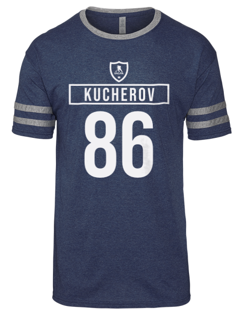 Away Jersey Nikita Kucherov Men's Tri-Blend T-Shirt | Swagsta