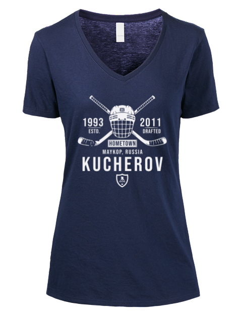 Heritage Nikita Kucherov Premium Ladies V-Neck T-Shirt | Swagsta