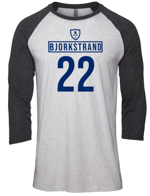 Home Jersey Oliver Bjorkstrand Unisex Premium Three-Quarter Raglan T-Shirt | Swagsta