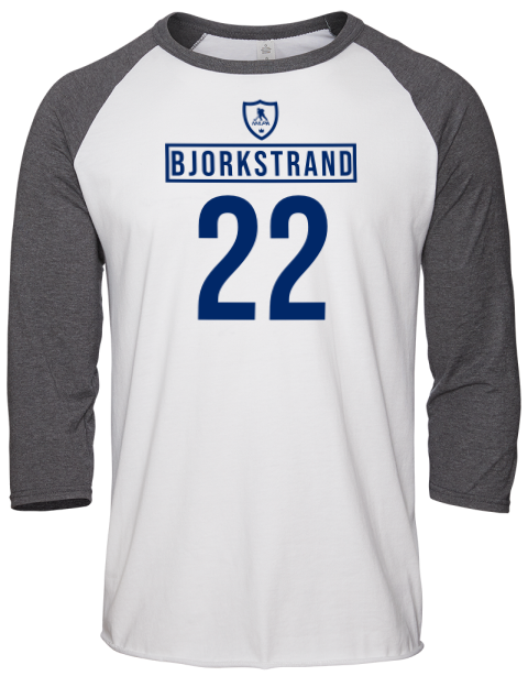 Home Jersey Oliver Bjorkstrand Unisex Premium Three-Quarter Raglan T-Shirt | Swagsta