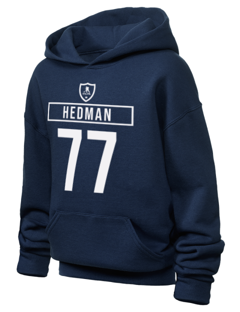 Away Jersey Victor Hedman Youth Hooded Sweatshirt | Swagsta
