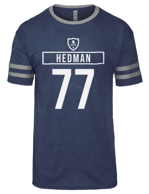 Away Jersey Victor Hedman Men's Tri-Blend T-Shirt | Swagsta
