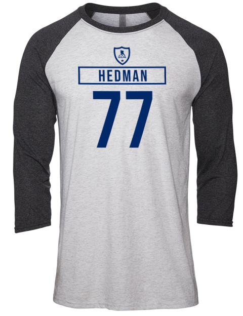 Home Jersey Victor Hedman Unisex Premium Three-Quarter Raglan T-Shirt | Swagsta