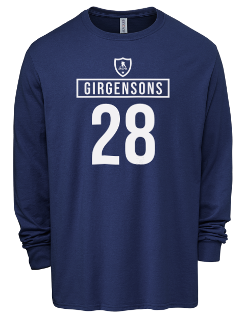 Away Jersey Zemgus Girgensons Men's Premium Blend Long Sleeve-T-Shirt | Swagsta