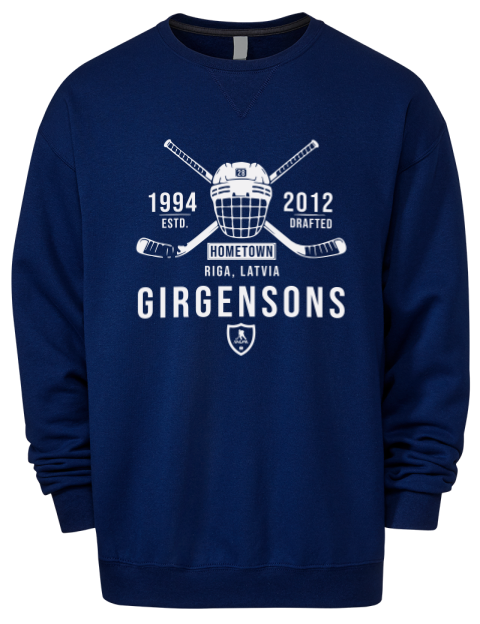 Heritage Zemgus Girgensons Premium Unisex Crewneck Sweatshirt | Swagsta