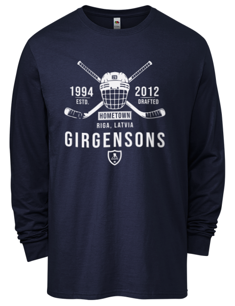 Heritage Zemgus Girgensons Men's Long-Sleeve T-Shirt | Swagsta