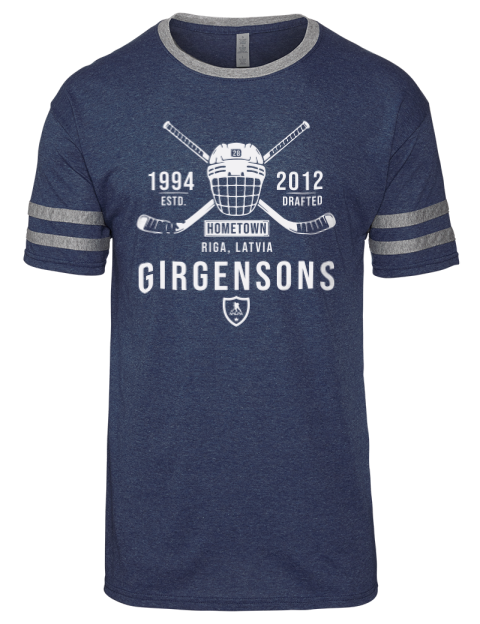 Heritage Zemgus Girgensons Men's Tri-Blend T-Shirt | Swagsta