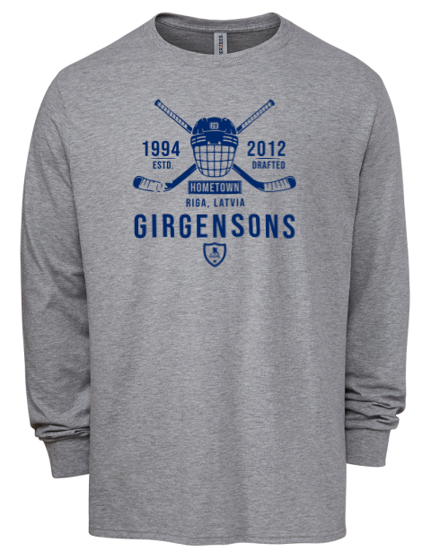 Classic Heritage Zemgus Girgensons Men's Premium Blend Long Sleeve-T-Shirt | Swagsta