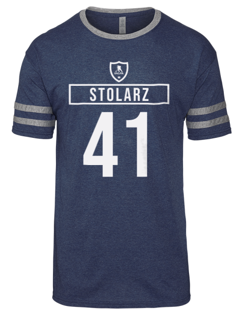 Away Jersey Anthony Stolarz Men's Tri-Blend T-Shirt | Swagsta