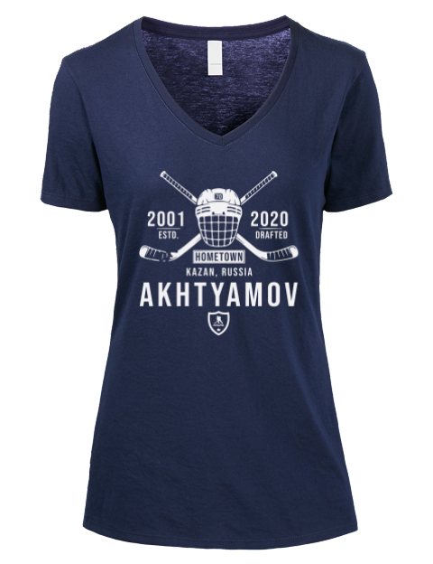 Heritage Artur Akhtyamov Premium Ladies V-Neck T-Shirt | Swagsta