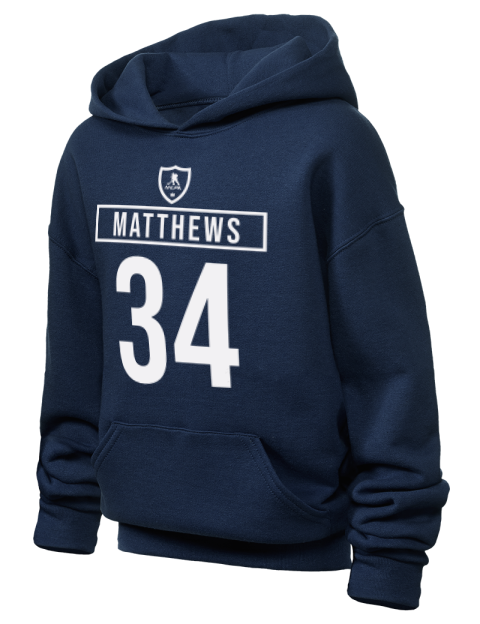 Away Jersey Auston Matthews Youth Hooded Sweatshirt | Swagsta